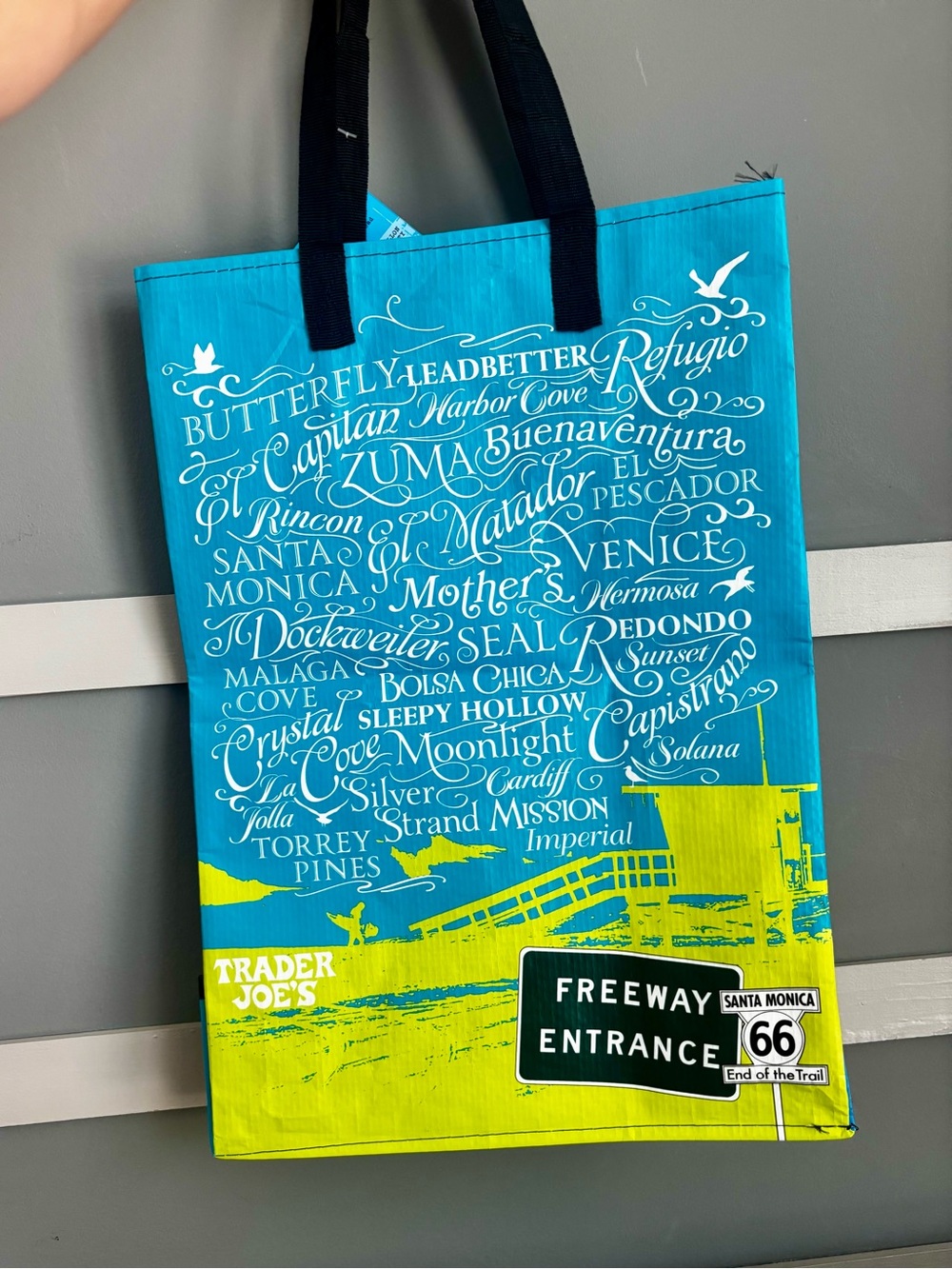 Trader Joe's Avocado Graphic Tote Bag - Yellow & Green - Picture 2 of 5